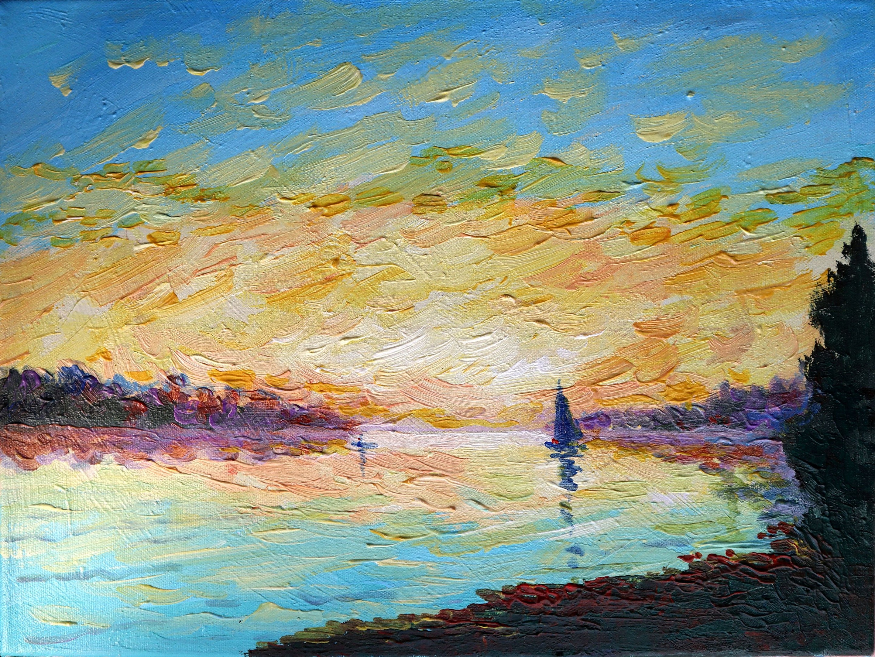 Rakhmet Redzhepov (Ramzi), Great Day. Seascape original painting Rakhmet Redzhepov (Ramzi), Great Day. Seascape original painting