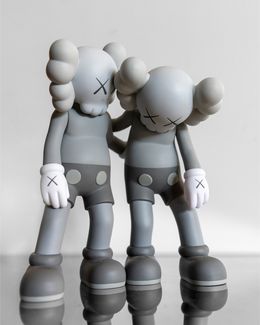 Sculpture, Along the Way, grey, Kaws