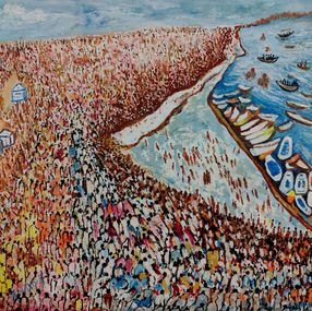 Gemälde, Maha Kumbh Prayag, Anand Manchiraju