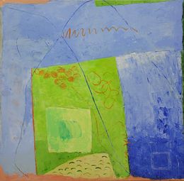 Peinture, Contemporary Abstract Expressionist Color-Field Landscape, Les Champs III, Christian Manoury