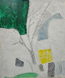Peinture, Contemporary Abstract Expressionist Color-Field Landscape, Les Champs  VII, Christian Manoury
