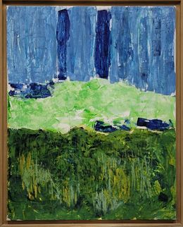 Peinture, Contemporary Abstract Expressionist Color-Field Landscape, Les Champs IX., Christian Manoury