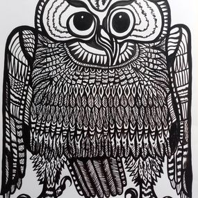 Zeichnungen, Hibou chelou, Florent Meyer