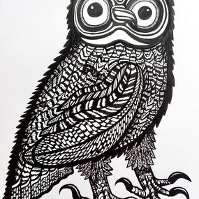 Zeichnungen, Hibou, Florent Meyer