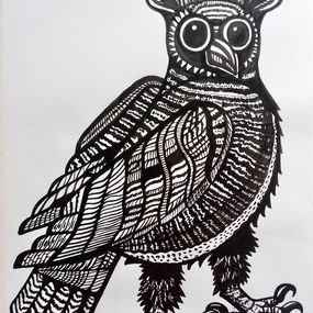 Dessin, Hibou, Florent Meyer