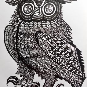 Zeichnungen, Hibou, Florent Meyer