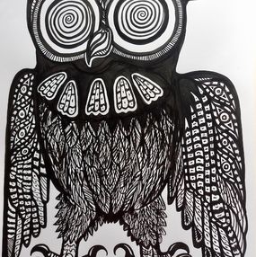 Fine Art Drawings, Hibou chelou, Florent Meyer