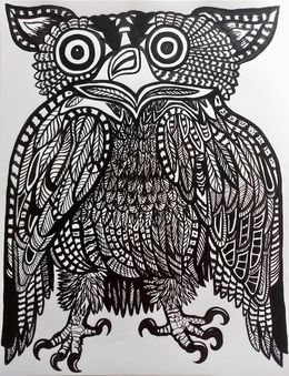 Zeichnungen, Hibou, Florent Meyer