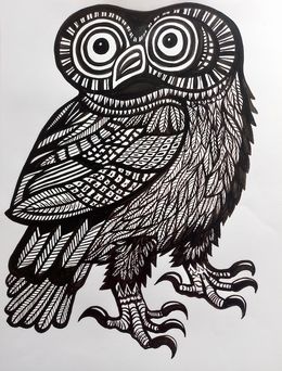 Zeichnungen, Hibou, Florent Meyer