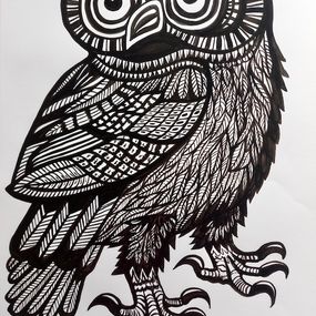 Zeichnungen, Hibou, Florent Meyer