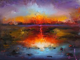 Painting, Sunset vibes, Stanislav Lazarov