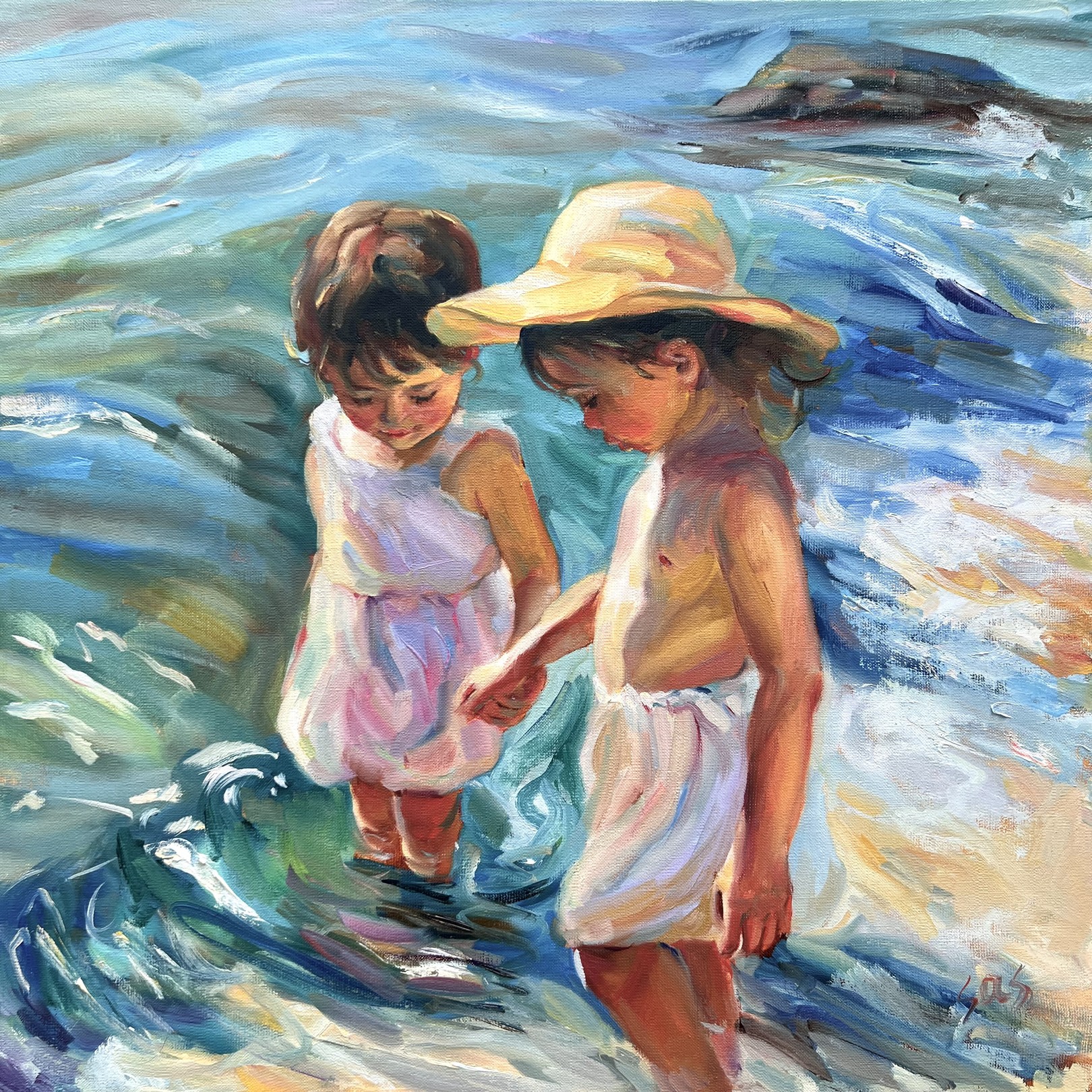 Liubou Sas, Children on the beach Liubou Sas, Children on the beach