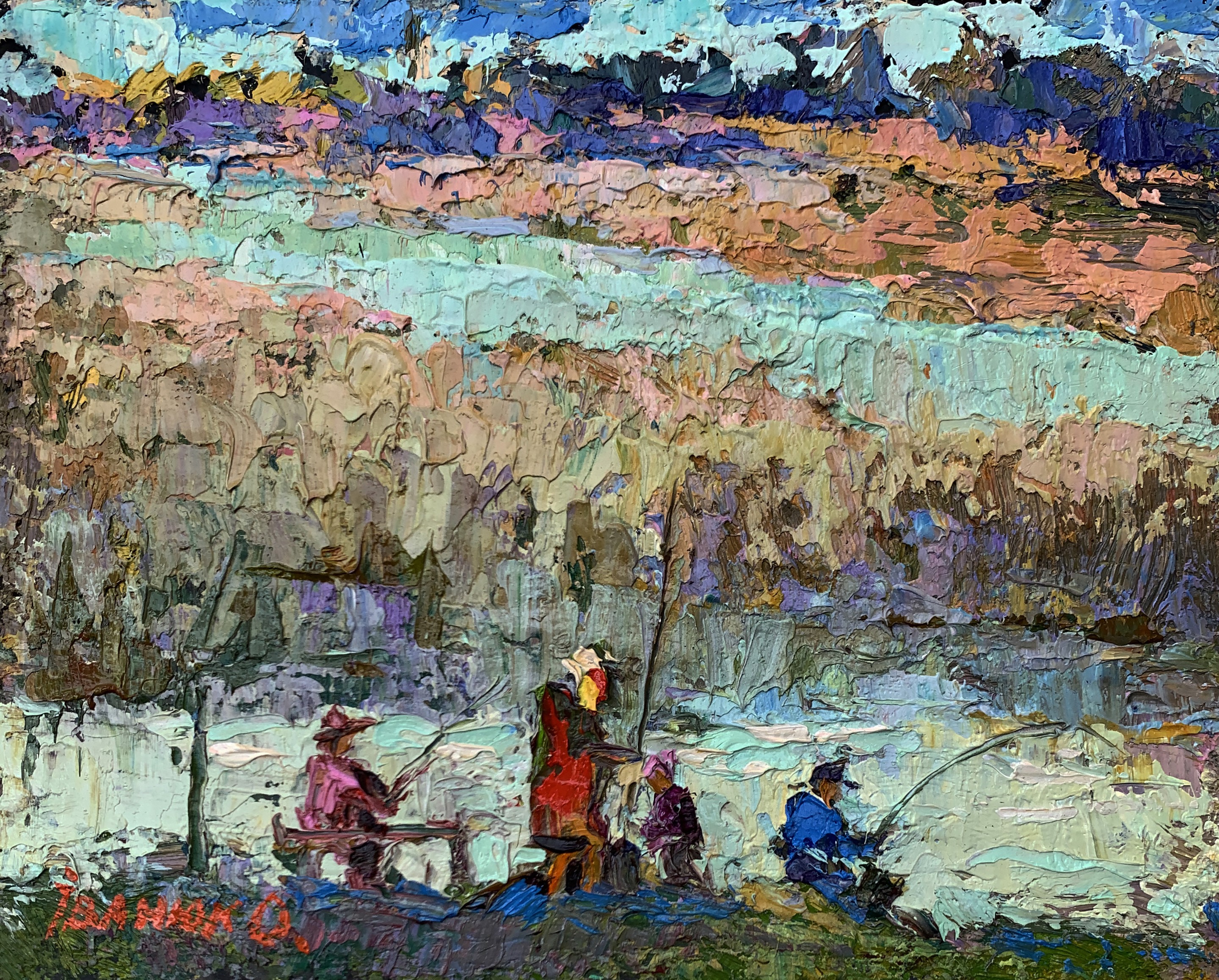 Oksana Ivanyuk, Fishing with friends Oksana Ivanyuk, Fishing with friends