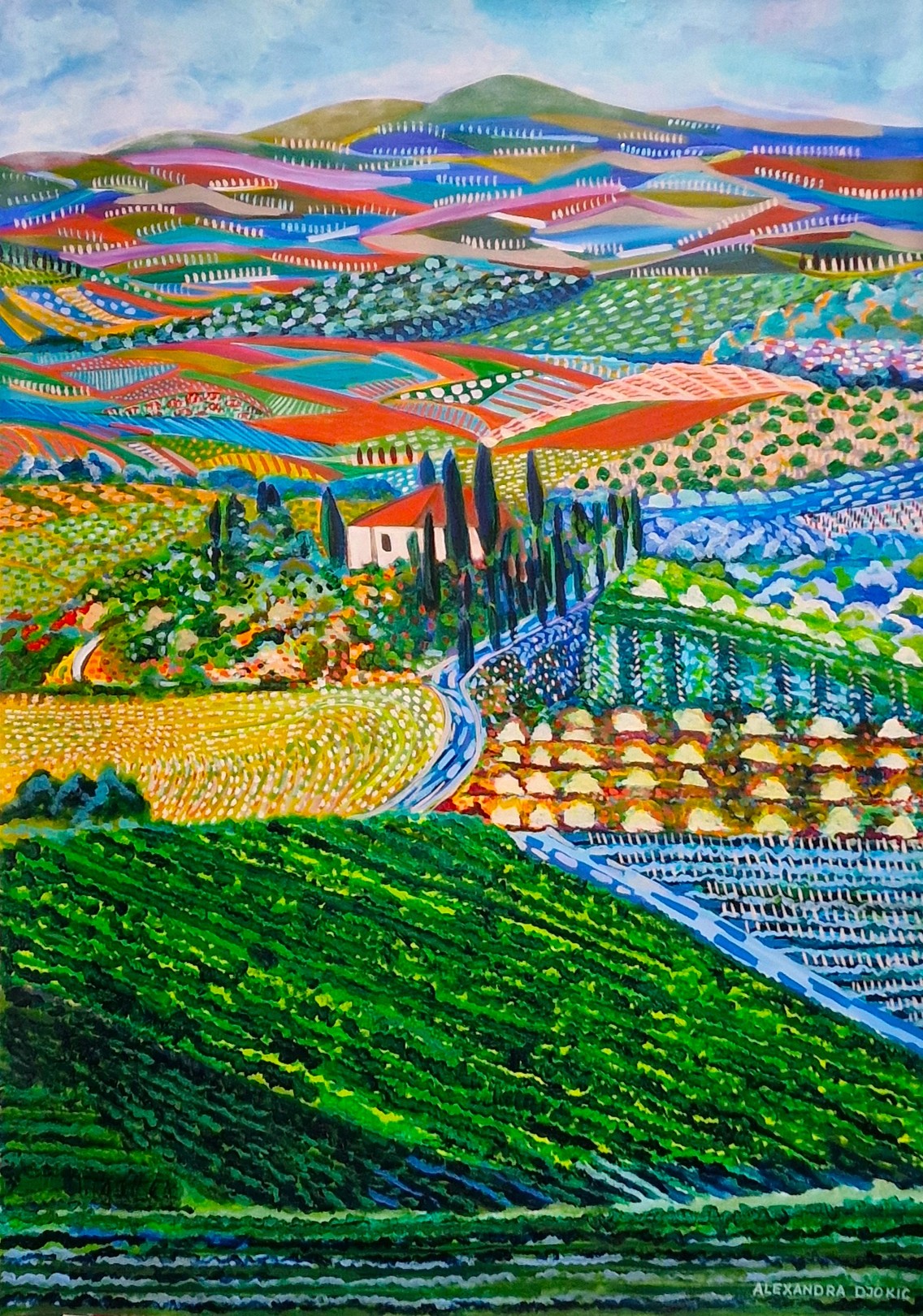 Alexandra Djokic, Landscape of Tuscany Alexandra Djokic, Landscape of Tuscany