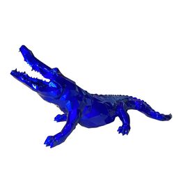 Skulpturen, Crocodile, Blue, Richard Orlinski