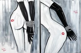 Peinture, Diptych: Pearl hostages, Kristina Mallen