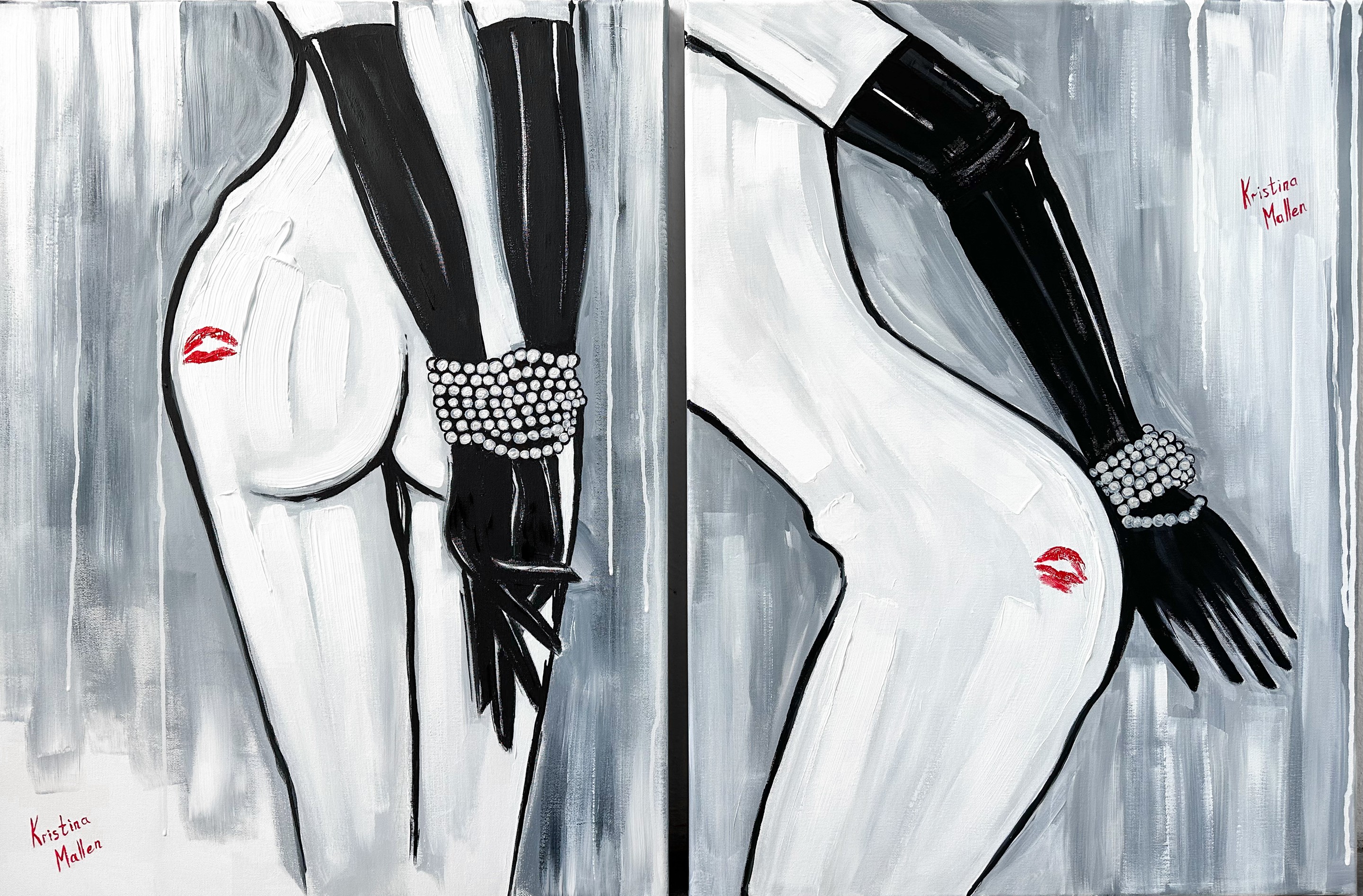 Kristina Mallen, Diptych: Pearl hostages Kristina Mallen, Diptych: Pearl hostages