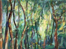 Painting, In the silence of the forest, Momalyu Liubov Kriuchkova