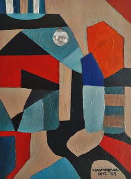 Peinture, Midcentury Modern, Vercmagnus Estuardo Chavez