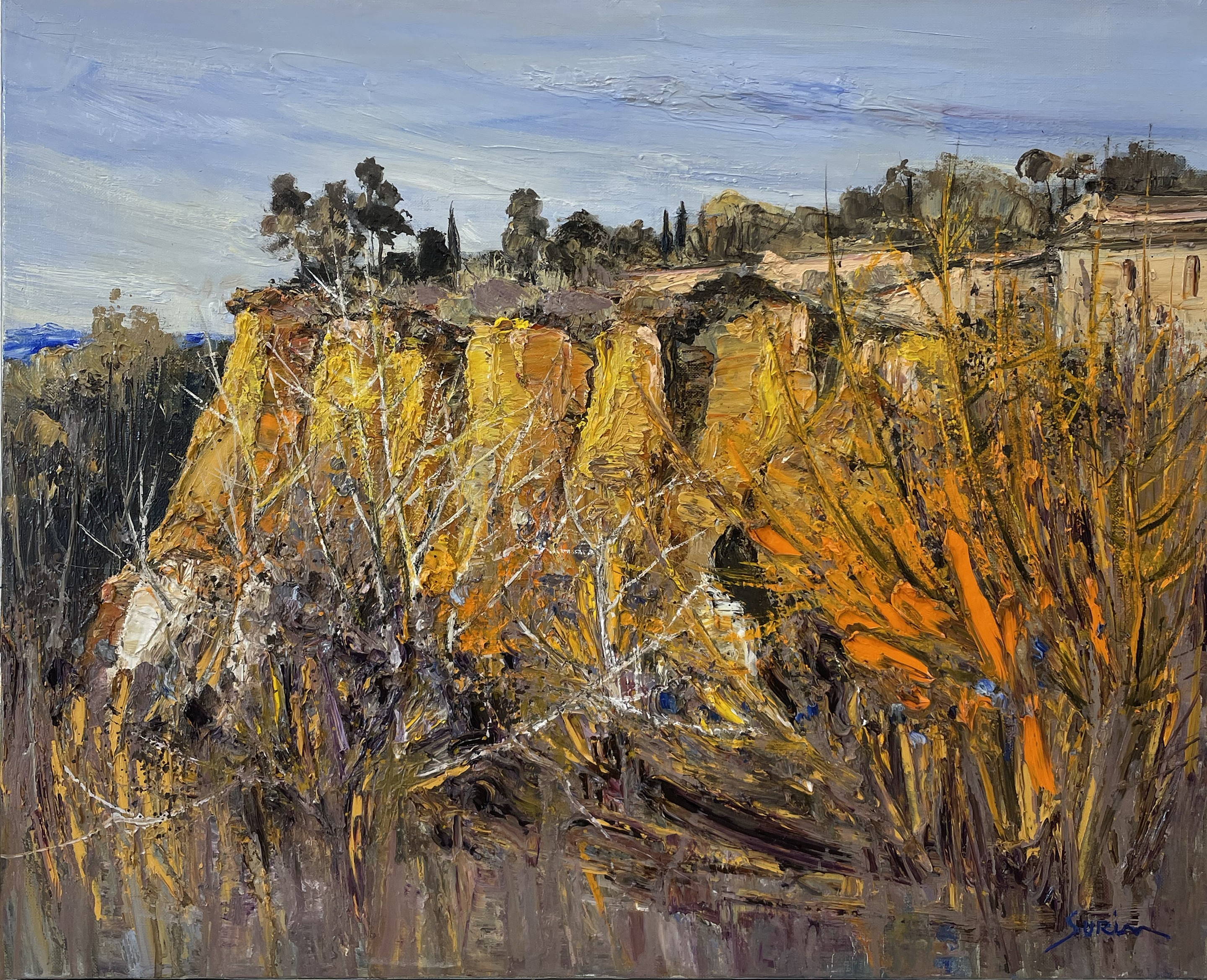 Jean-Paul Surin, Automne des ocres Rousillon Jean-Paul Surin, Automne des ocres Rousillon