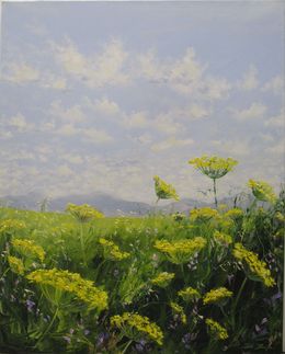 Gemälde, Respirer la fleur de fenouil, Brigitte Di Scala