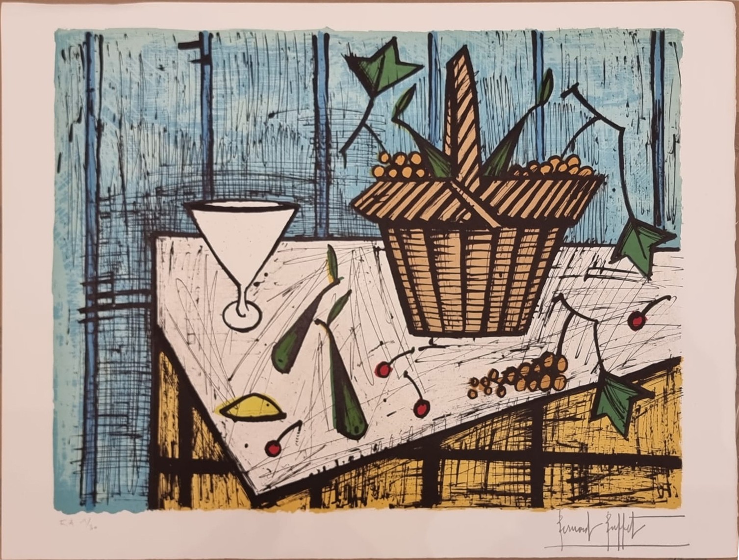 Bernard Buffet, Le Panier de Fruit Bernard Buffet, Le Panier de Fruit