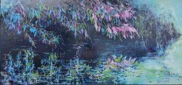 Painting, Dans l'eau, mes yeux sont tombés..., Nadine Pillon