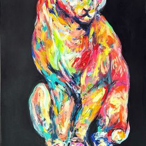 Gemälde, Bunte Gelassenheit, Nicole Leidenfrost