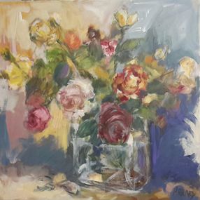 Gemälde, Les roses anciennes, Anne Ricard