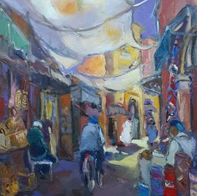 Gemälde, Sous les voiles (Marrakech), Anne Ricard