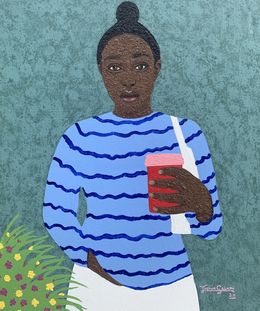 Gemälde, Blue Sleeve 2, Joshua Salami