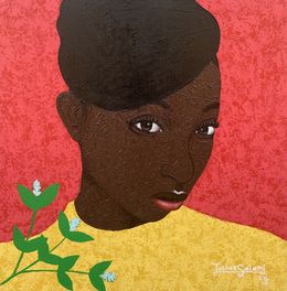 Gemälde, Pretty in Yellow, Joshua Salami