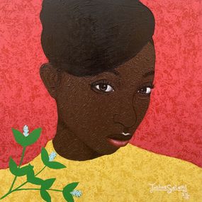 Gemälde, Pretty in Yellow, Joshua Salami