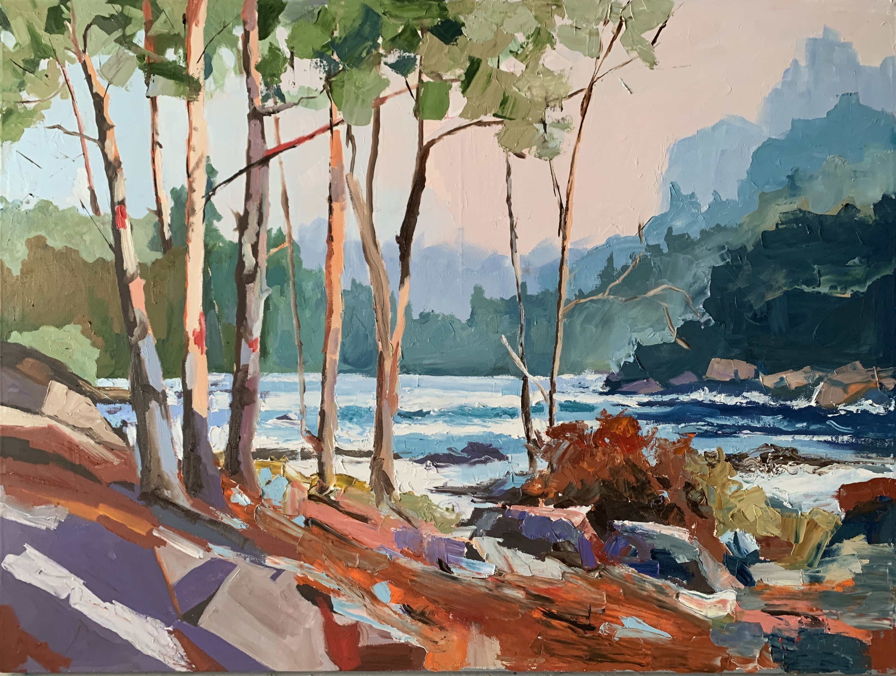 Schagen Vita, Trees on the coast. Landscape Schagen Vita, Trees on the coast. Landscape