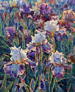 Peinture, Irises, Evgeny Chernyakovsky