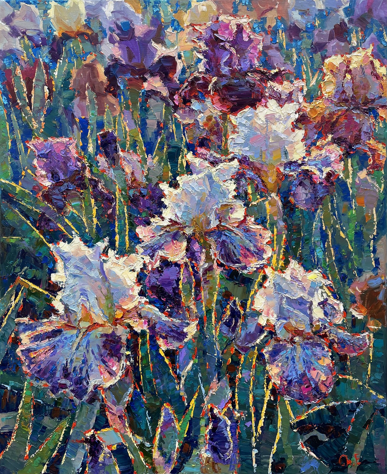 Evgeny Chernyakovsky, Irises Evgeny Chernyakovsky, Irises