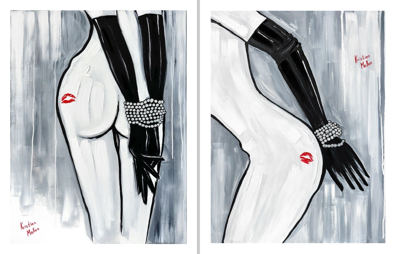 Kristina Mallen, Diptych: Pearl Hostages (Giclée Prints) Kristina Mallen, Diptych: Pearl Hostages (Giclée Prints)