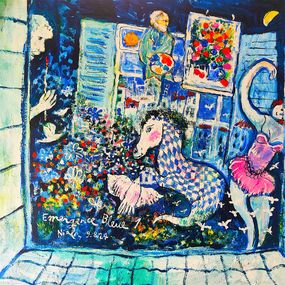Peinture, Emergence bleue 1, Niala