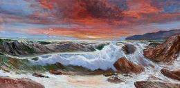 Painting, Sea swell n*11 - Italian painting, Bruno Di Giulio