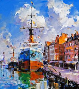 Painting, Second bank - series Golden age, Volodymyr Gluhomanyuk