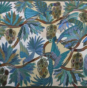Peinture, Birds and avocado, Madeleine Colaço