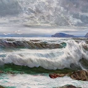 Gemälde, Sea swell n*12 - Italian painting, Bruno Di Giulio