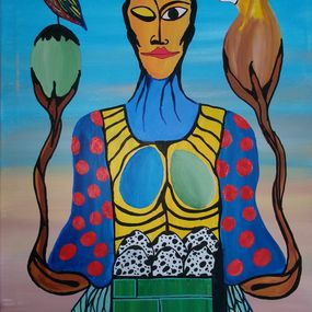 Gemälde, The Egg Woman, Serge Lecomte