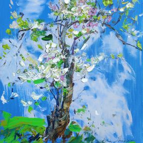 Peinture, Spring blue, awakening, Helen Shukina