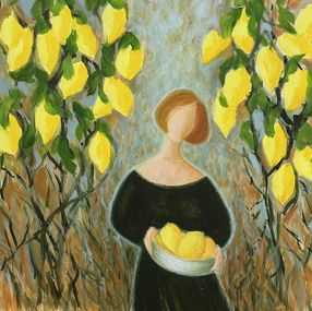 Painting, Song of the Earth. Lemons., Iryna Bondar