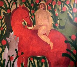 Painting, What is more dangerous: to continue or to stop?, Dasha Pogodina