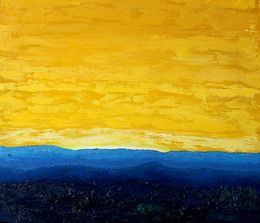Painting, Yellow dawn, Andriy Klishyn