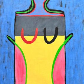 Painting, Mujer Huichol, Enrique Pichardo