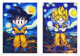 Print, Goku Vs Super Saiyan Split - EA, Ske