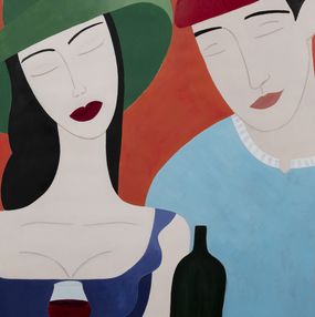 Drucke, Le couple basque, Fannie Iribarnegaray